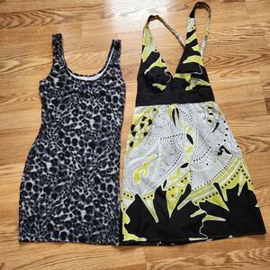 Tank & Halter Lot of 2 Summer Dress' Sz Small No Boundaries Mini SoSik Fit Flare